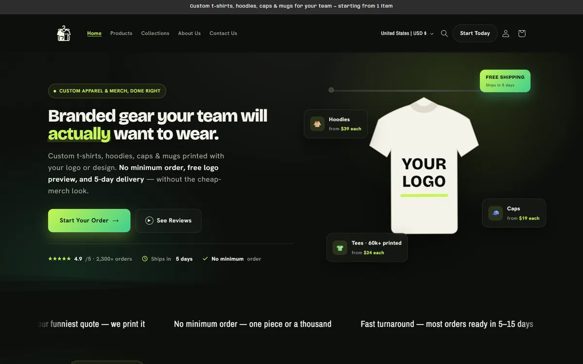 Actually Wear website